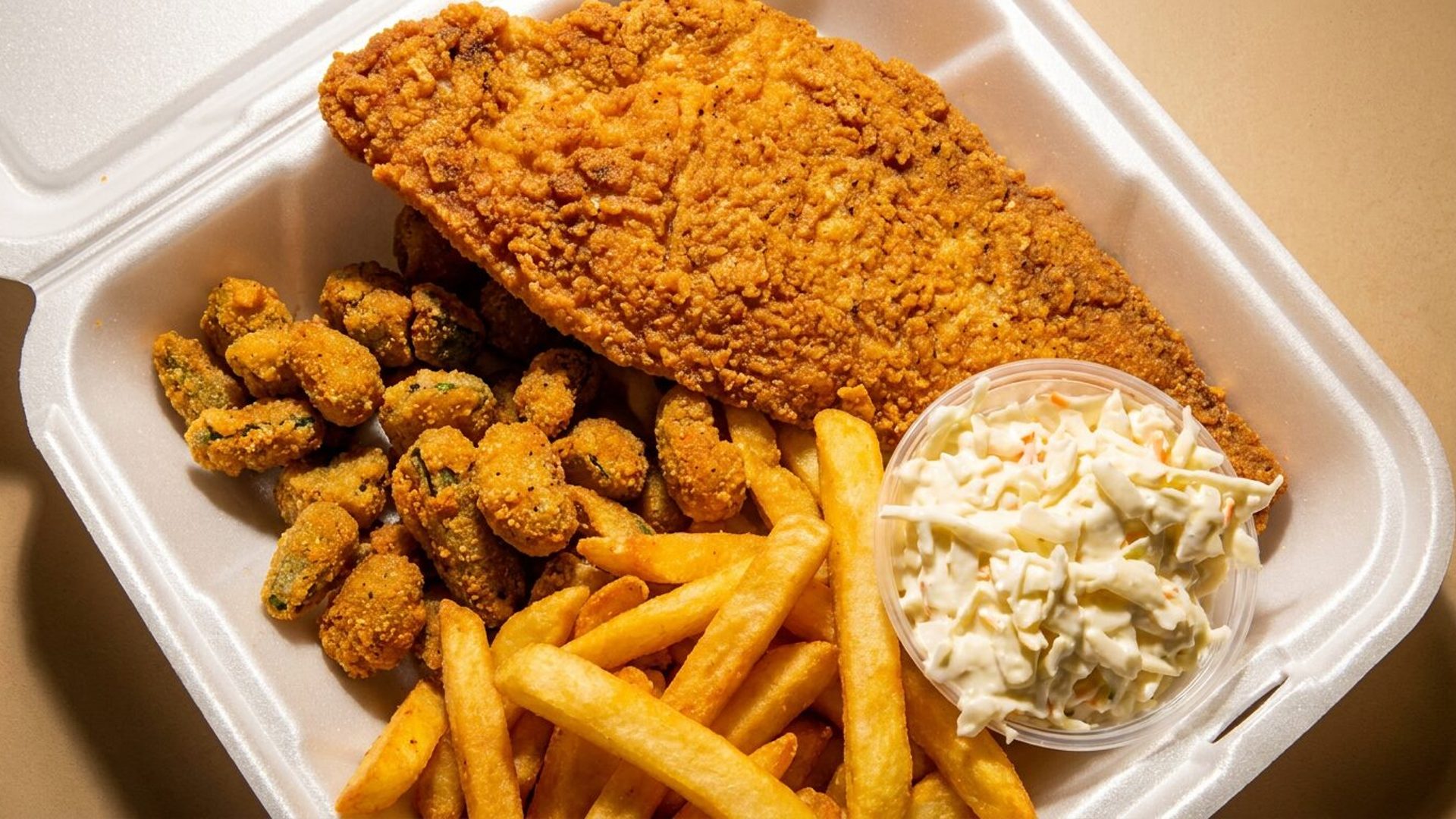 Baked flounder special