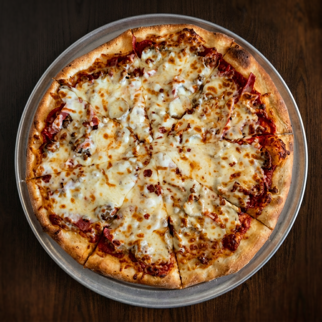 Murano's All Meat Pizza.