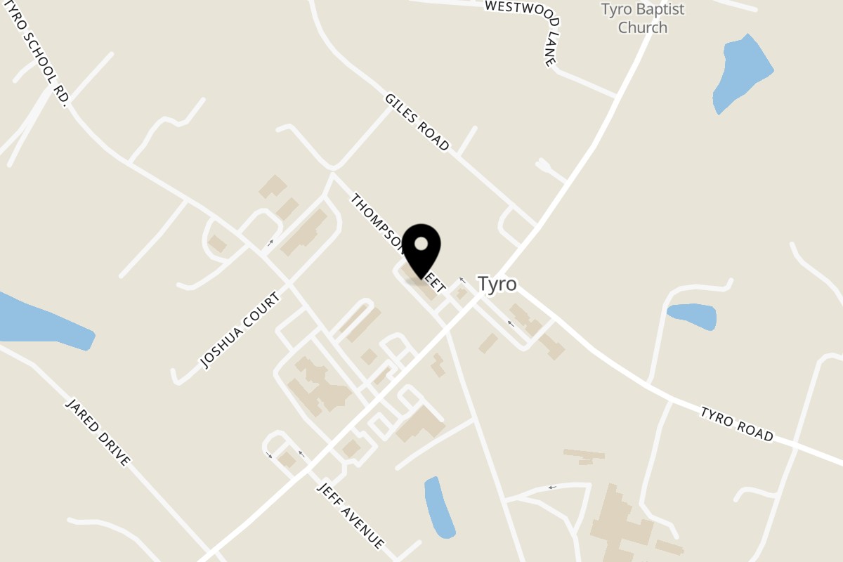 Map showing the location of Murano's on 4344 S North Carolina Hwy 150 in Lexington